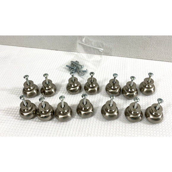 14 Silver Metal Cabinet Knobs Dresser Drawer Door Pull Handles Home Decor - Picture 10 of 10